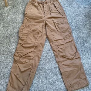 TNA Women’s Cargo Pants in Khaki Brown with Drawstring Waist